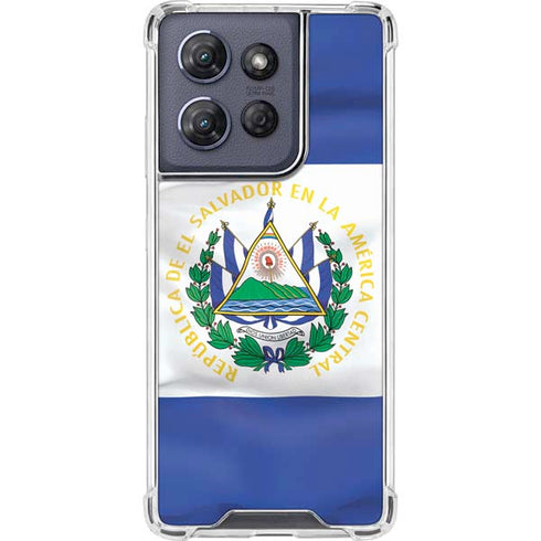 El Salvador Flag Moto G Power 5G (2025) Clear Case
